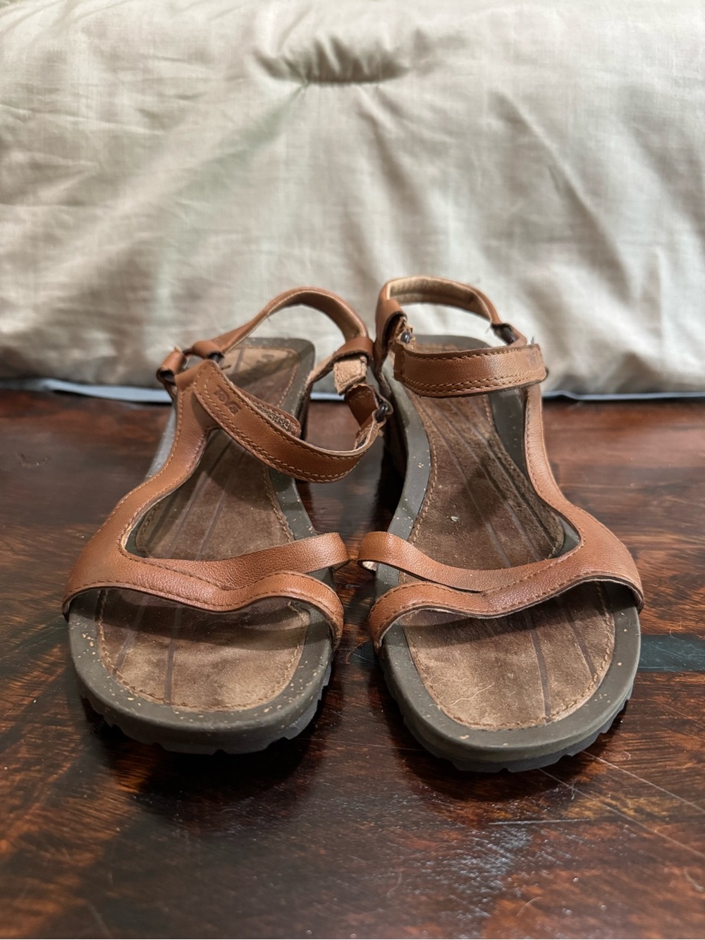 Teva Brown Leather Casual Sandals